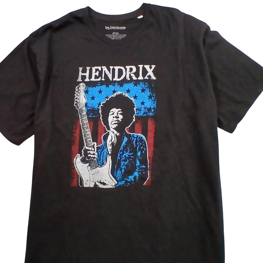Jimi Hendrix Graphic Tee Shirt Men's 5XL Rock